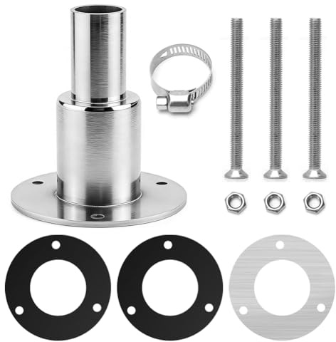 Standheizung Auspuff 24mm – Wanddurchführung Edelstahl 316 – Wohnmobil Boot | 24mm Abgasrohr Adapter aus Edelstahl 316 für Diesel Standheizung – Wanddurchführung für Wohnmobil & Boot – hitzebeständig
