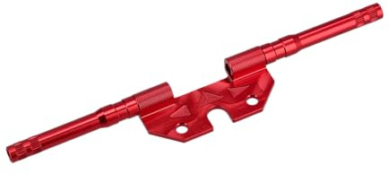 CNC Blinkleuchtenträger hinten, mit Innengewinde M8, Rot eloxiert, Ø10mm -