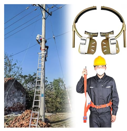 Ramponi Per Alberi Set Di Ramponi Per L'arrampicata Su Pali, In Acciaio Per Pali In Cemento, Elettrici E Di Servizio, Con Portata Di 150 Kg(18 Pole Fit)