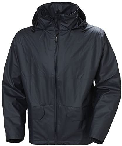 Helly Hansen Workwear Herren HellyHansen Regenjacke wasserdicht Voss Jacket 70180 Arbeitsjacke 590 L, Schwarz (Marineblau), L EU