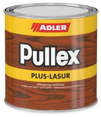ADLER Pullex Plus-Lasur - Holzlasur Außen Farblos - Universell einsetzbare & aromatenfreie Holzschutzlasur als perfekter UV- & Wetterschutz - 2,5 l Kiefer/Braun
