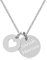TIMANDO Damen Herzkette mit Gravur – Halskette mit Namen, Buchstaben – Geschenk für Frau, Freundin, Mama – Kette personalisiert nach Ihren Wünschen 50 cm