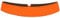 Lipodo Signalband für Hüte Damen/Herren (ca. 4,5 cm breit) - Hutband mit Fleecefutter Leuchtend - Reflektierendes Band für Hut auffällig - passend für Hutgrößen von 55-65 cm Neonorange One Size
