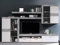 möbelando Wohnwand Mediawand Schrankwand TV-Wand Anbauwand Wohnzimmerwand Aguste I Beton/Weiß