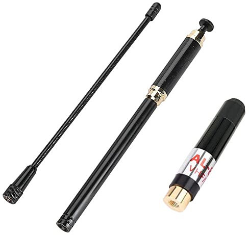 TengKo AL-800 Dual Band Antenne Extensible Longue Portée Antenne VHF/UHF SMA Mâle Antenne Démontable pour Retevis RT1/RT2/RT3 Wouxun Bidirectionnelle Radio Walkie Talkies