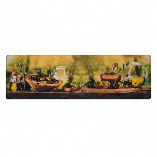 WohnDirect Küchenläufer 50 x 120 cm – rutschfest, waschbar & zuschneidbar | Standard Küchenläufer für Küche, Flur & Diele | rutschfest, waschbar bei 40 °C, zuschneidbar | Made in Italy