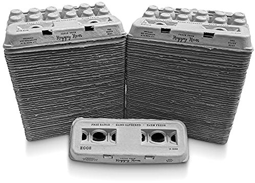 90 Egg Cartons- Printed with Blank Center for Your Custom Stamp