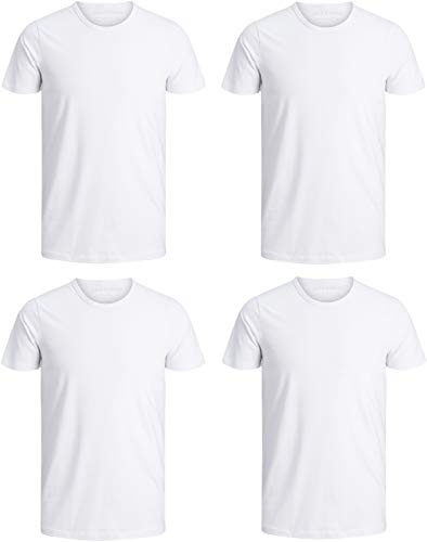 JACK & JONES Herren Jacunderwear Tee 4 Pack T-Shirt
