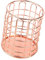 Tenlacum Pot à crayons en maille métallique Plaqué durable 2 couleurs rose gold