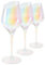 Beasea Weingläser, 284 ml, Rot- und Weißweingläser, Regenbogenfarben, langer Stiel, mundgeblasene Kristallweingläser für Hochzeitstag, 3 Stück