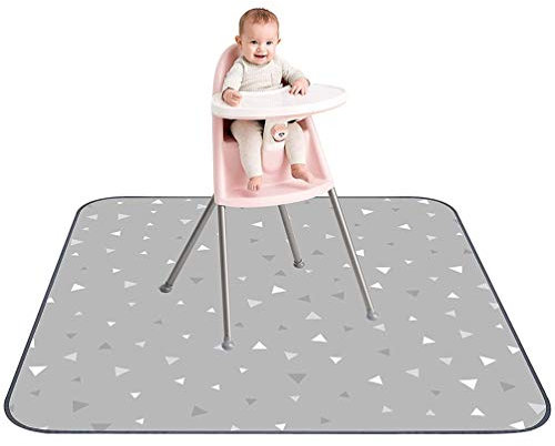 Hochstuhl-Spritzmatte Baby, 51 Rutschfeste Große Unterlage Bodenschutz für Hochstuhl Splat/Splash Mat 130 x 130cm