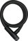 ABUS Kabelschloss Racer 6412K - Fahrradschloss - Stahlkabel mit Kunststoffummantelung - ABUS-Sicherheitslevel 4 - 120 cm, Schwarz