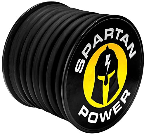 Spartan Power Welding Lead & Car Battery Cable - DIY Bulk Automotive Grade Copper Wire - 600 Volt, 4 AWG, 5 Foot, Black