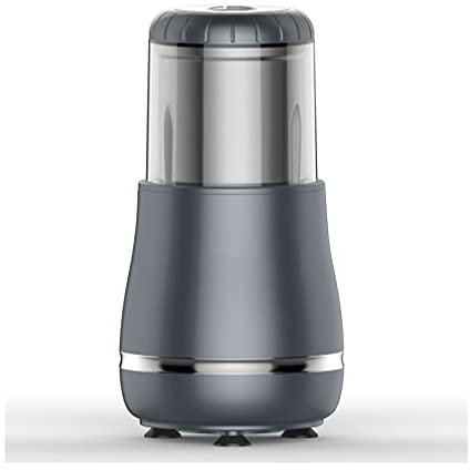 SMSOM Coffee Grinder Electric, Coffee Bean Grinder Electric, Grinder with 1 Removable Stainless Steel Bowl, for Spices, Pepper, Herbs, Nuts, Seeds, Grains,Black