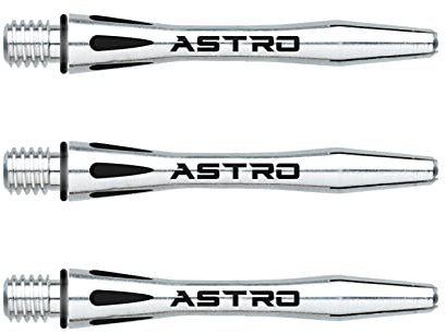 WINMAU Astro Short Aluminium Dart Stems - 1 Set per Pack (3 shafts in total)