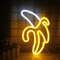 Banane Enseignes Au Néon Jaune Blanc Banane Néons Fruits Panneau Lumineux LED Veilleuse Néon Enseignes Au Néon pour Mur Chambre Enfants Restaurant