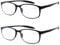 Mcoorn Lesebrille Anti Blaulicht Leicht für Herren, Lesehilfe Reading Glasses Flexibel mit Weiche Bügel Entspiegelt, Dioptrien +2,00