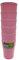 ECO Reusable 6 Pcs of Hard Plastic Cups - Hard Plastic Drinking Glasses - Drinkware Set Serving Party, Wedding, Camping, Beach and Picnic - Dishwasher Friendly (420 ml) (Pink)