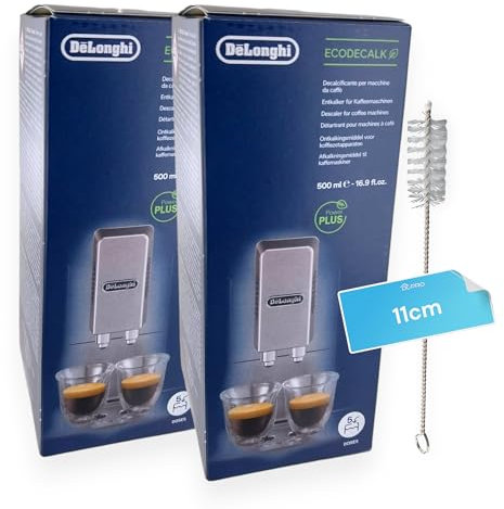 2 x Entkalker 500ml für DeLonghi 5513296041 SER3018 DLSC500 EcoDecalk für Kaffeemaschine Kaffeevollautomat