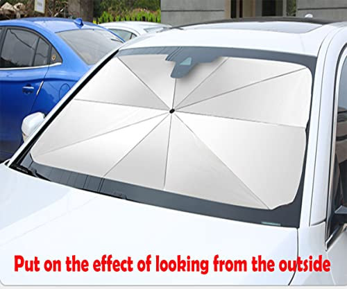 Parasol para parabrisas de coche, coche, mini coche, camión pequeño, SUV (pequeño (longitud 125 cm de ancho 65 cm)