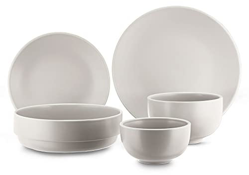 Dinnerware Set (10Pcs or 20Pcs) (10 Piece Set, Stone)