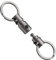 KeyUnity KA24 Connecteur de porte-clés pivotant à double extrémité, Organisateur de clés rotatif en titane pour mousqueton, carillon éolien, plante, accessoire de bricolage