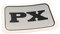 Adesivo Scritta Px per Parafango Posteriore Ciclomotore Ciao C7 Px Pxv P Pv