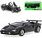 Welly Lamborgihini Countach Coupe Schwarz Ab 1974-1990 1/24 Modell Auto mit individiuellem Wunschkennzeichen
