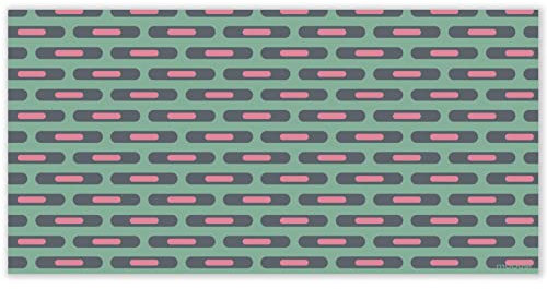 mubusi Tapis Vinyle du Sol Cuisine Salon - Différentes Tailles - (Chlore Rose 50x100 cm)