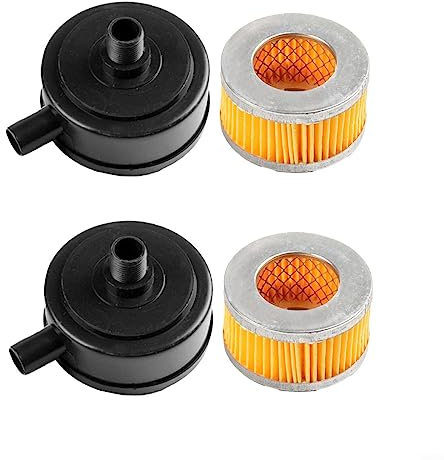 2 filtri per compressore d'aria, filtro per compressore d'aria, filtro di aspirazione, silenziatore, filtro dell'aria 20 mm