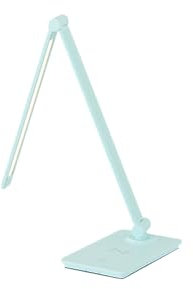 KHG LED-Schreib-Tischleuchte in blau aus Metall, 3-Stufen Touch-Dimmer, kabellose Ladefunktion via Qi-Charger, Farbtemperatur CCT (Warmweiß) 3.000 K, 300 lm, für Arbeitszimmer und Büro