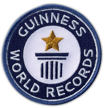 Guinness World Records Aufnäher / Emblem, klein