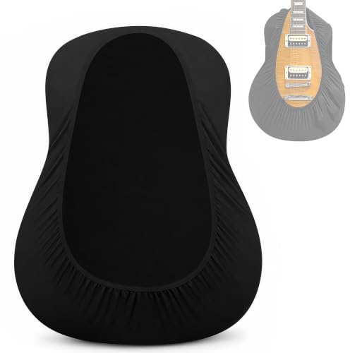 Musiin Custodia antipolvere per chitarra premium compatibile con chitarra elettrica Gibson Fender Donner, Chinlon antipolvere e antigraffio, tocco morbido e vestibilità personalizzata (GG-M)