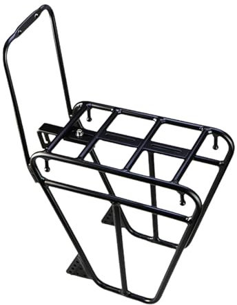 harayaa Bicycle Front Fork Rack Bike Front Carrier Rack Holder Stand Cargo Pannier Luggage Shelf for Bicycle Riding Travel Touring, Style B