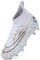 Dhinash Boys' Football Boots Kids Astro Turf Trainers Spikes Football Shoes Girls Cleats Soccer Shoes Junior Sports Shoes Outdoor Athletic Sneakers Unisex W028 White 1UK