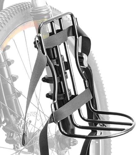 Neamou Front Fork Rack,Front Fork Touring Carrier Stand | Lightweight Pannier Rack for Road Bikes, City Bikes, Mountain Bikes