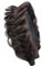 Gledola Wide Messy Braided Headband with Teeth Synthetic Hair Braided Headband High Elasticity Braids Braided Hair Band Hairpiece for Girls Women (Dunkle Schokolade)