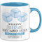 Eis-Liebhaber Tasse Geschenk Ich Kann Eis Verschwinden Lassen Was Ist Deine Superkraft (Blau)
