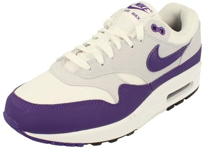 NIKE DZ4549-101 AIR MAX 1 SC Men White/Field Purple-Football Grey-Black UK 9