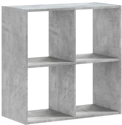 vidaXL Bücherregal Betongrau 68,5x32x68,5 cm Holzwerkstoff