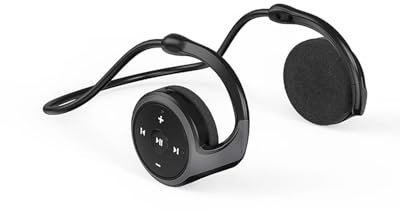 MYSSJS Casque Bluetooth Casque Bluetooth Lecteur MP3 Casques Radio FM sur-Oreille Confort Fente pour Carte TF Écouteurs De Sport avec Microphones Casque Gaming(Black with 32GB Card)