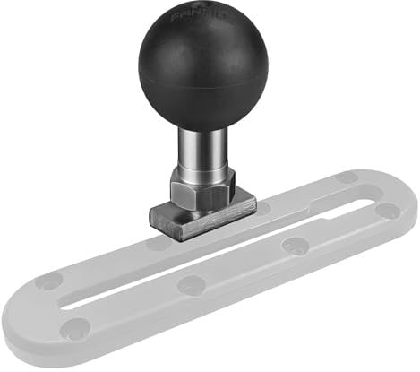 FANAUE Track Ball with T-Bolt Attachment 1 inch Ball Head Adapter M6 Ball Head Compatible with RAM Mount B Size Double Socket arm and car Phone Holder