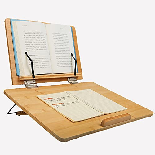 Verstellbarer Leseständer, Buchständer für Rezepte, Bücher und Schreiben, faltbares Rednerpult mit 6 Höhen-/Winkeloptionen, Mehrzweck-Ständer zum Lesen und Schreiben, 65 cm x 33,5 cm