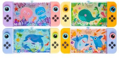 3 Geduldsspiel Wasser Fische Glitzer Meerestiere Ringe Kinder Wasserflipper Bunt 17cm Mitgebsel
