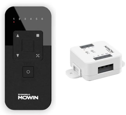 Api Centralina modulo radio e wi-fi con Telecomando- radiocomando a 6 CANALI con APP per cellulare universale serrande, saracinesca, motore avvolgibili, tapparella tubolare, Tende.