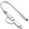 [Certificato Apple MFi] Adattatore da Lightning a jack per cuffie da 3,5 mm, adattatore audio AUX per cuffie iPhone + adattatore USB tipo C a jack femmina da 3,5 mm per iPhone 16 15 14 13 Pro Max 12