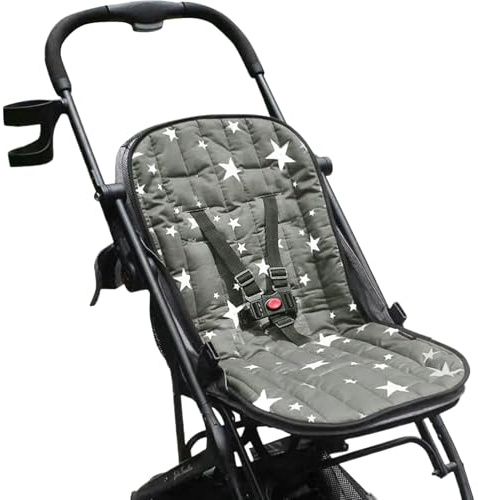 Coussin de Siège pour Poussette Accessoires Protection Fixation Poussette | Coussin Amortissant Pour Bébé Pour La Vie Quotidienne, Les Voyages, Les Sorties Extérieures, La Marche Et