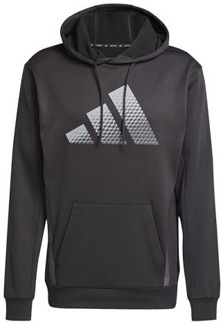 adidas Herren Game & Go Training Big Logo Hoodie Sweatshirt, Black, M