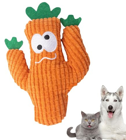 Cat Nip Cat Toy - Kitten Toy Interactive - Real Cactus Shape Anti Bite Cute Plush Toy Stress Relief Furniture Protection