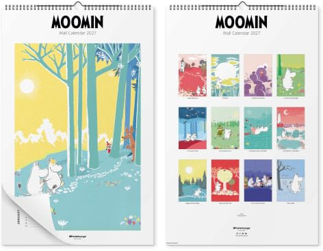 Posterlounge Moomin Kalender 2027 Wandkalender | 25 x 40 cm Bunt Wandbilder Wanddeko